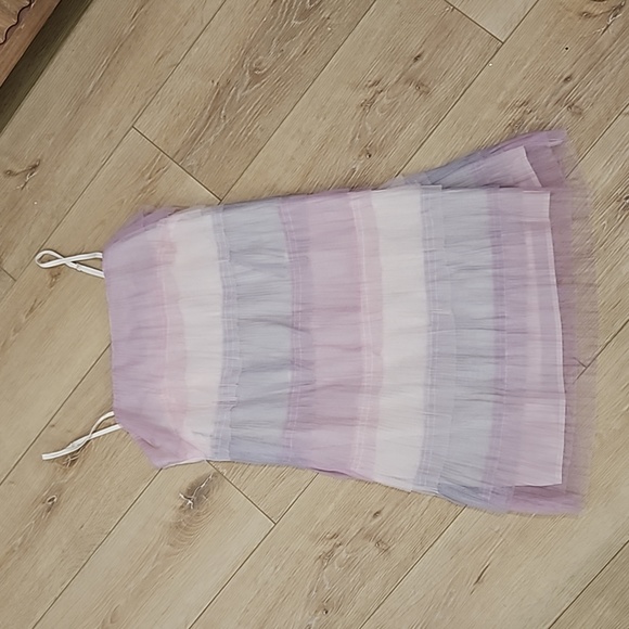 Tiered ruffle pale purple dress - Picture 2 of 3